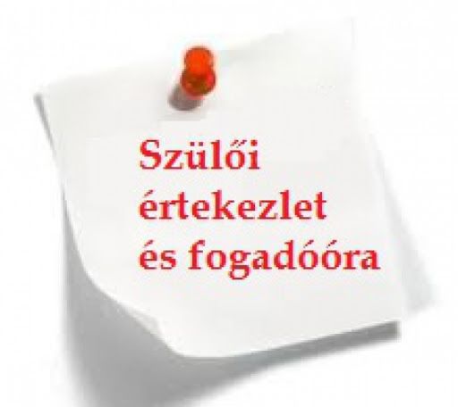 ❗️SZÜLŐI ÉRTEKEZLET ÉS FOGADÓÓRA❗️