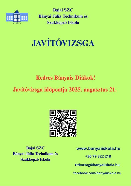 JAVÍTÓVIZSGA 2025